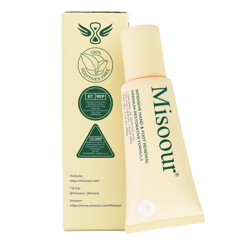 25% Urea Hand Cream for Feet with 2% Salicylic Acid & 5% AHA+Aloe Vera, Urea Foot Cream for Dry Cracked Hands, Heels and Feet, Moisturizer and Repair for Rough Skin 1
