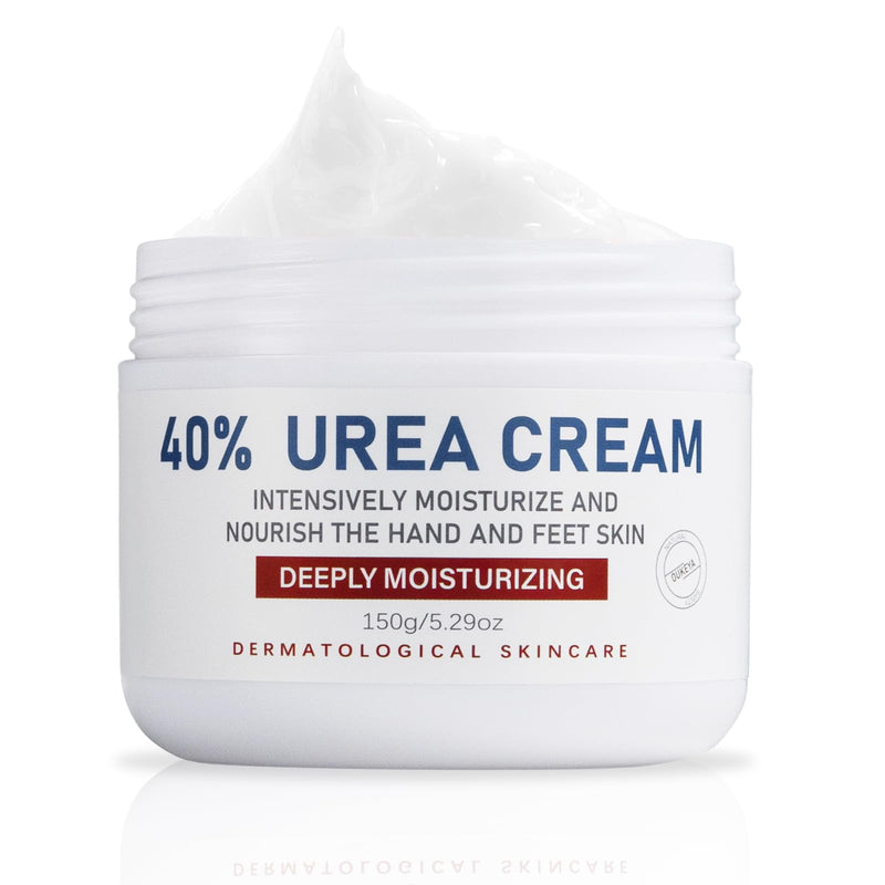 OUKEYA Urea Cream 40 Percent,Foot & Hand Cream for Dry Cracked,Urea Lotion for Feet Maximum Strength 5.29Oz-1P