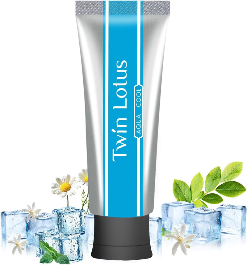 Twin Lotus Herbal Aqua Cool Toothpaste,fluoride free,no Saccharin,no Triclosan,Clean Mint Toothpaste for Bad Breath and Botanique Whitening,for sensitive teeth relief,3.52oz 3 Pks
