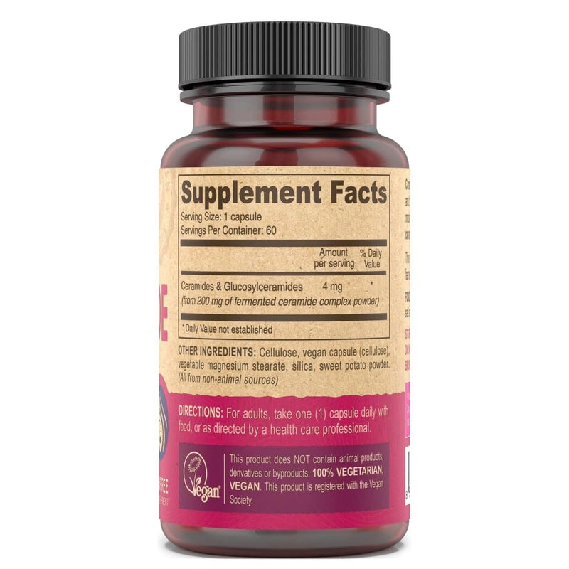 Deva Vegan Vitamins Skin Restoring Ceramide Supplement Tablets, 60 Count, 1-Pack 60 Count (Pack of 1)