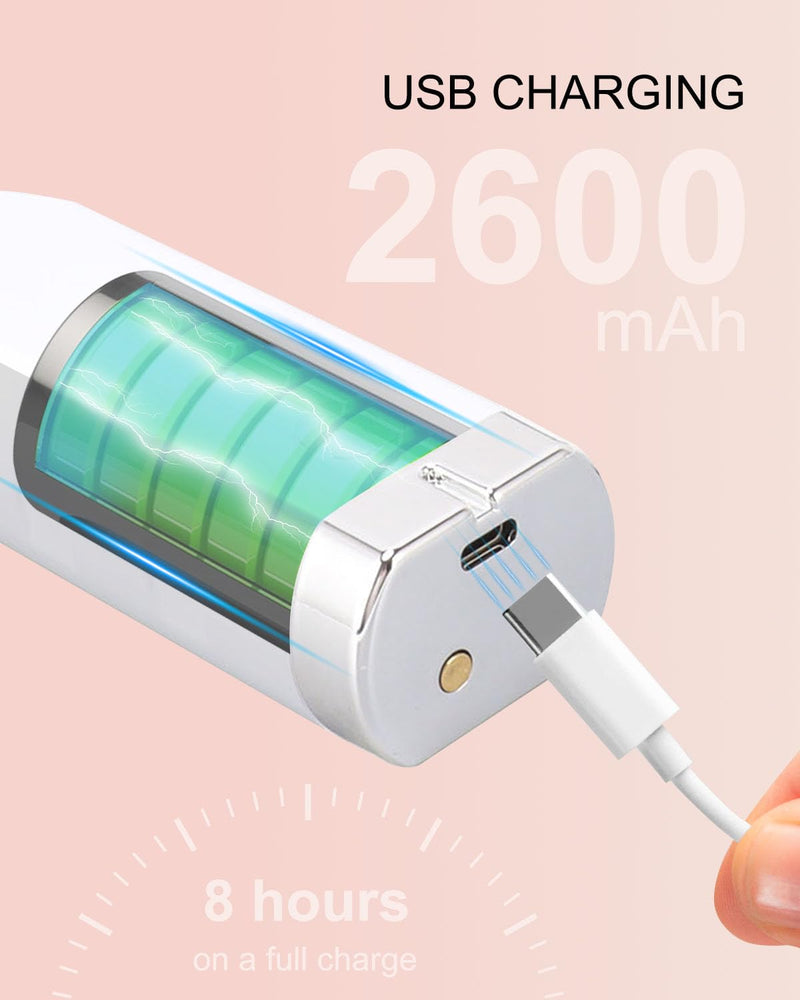 Electric Foot Callus Remover, Dioche 650 RPM Electric Foot File, Adjustable Speed, USB Charging, Removable and Washable, with 60pcs Replacement Sandpaper Disk, for Dead Cracked Hard Skin Calluses - BeesActive Australia