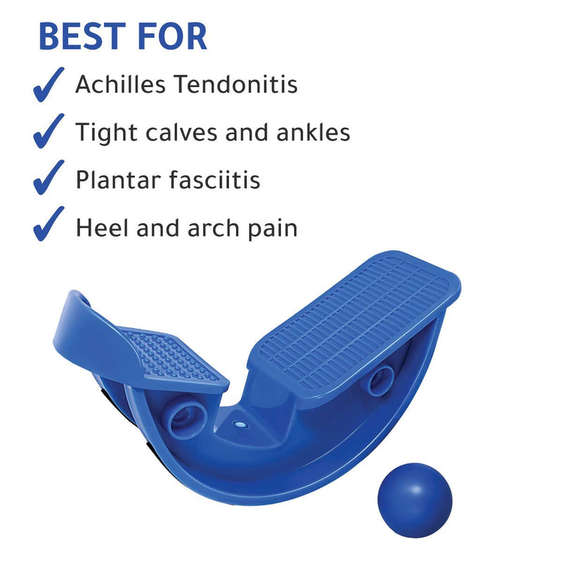 Lumia Wellness Foot Rocker with Massage Ball - Calf Stretcher for Plantar Fasciitis, Achilles Tendonitis, Shin Splints, Heel, Feet Pain Relief - Ankle Wedge Stretches Strained Leg Muscle - BeesActive Australia