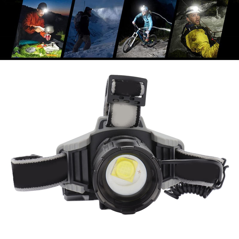SUNGOOYUE Telescopic Zoom LED Headlamp, Type C Charging LED Flashlight for Camping