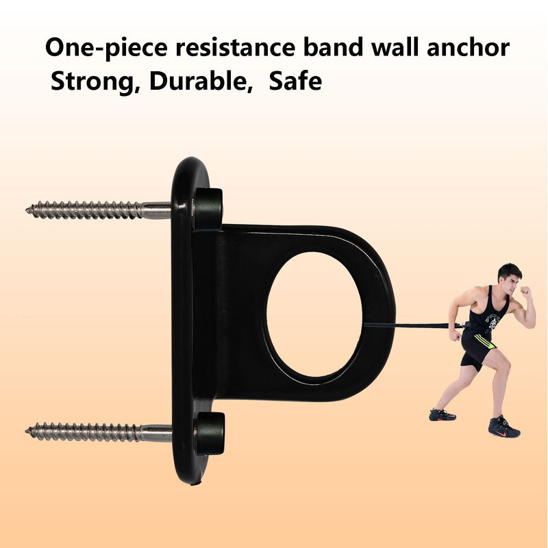 Resistance Band Wall Anchor(3 PCS Black),Heavy Duty Resistance Bands Wall Mount,Adjustable Resistance Band Hooks,Wall Anchor for Resistance Bands for Home Gym Workouts