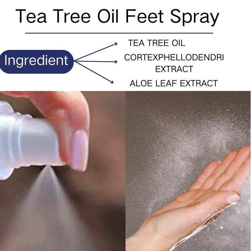 2PCS Foot Spray with Tea Tree Oil,Tea Tree Oil Feet Spray,Foot & Shoe Freshness,Quick-Drying and Travel-Friendly - BeesActive Australia