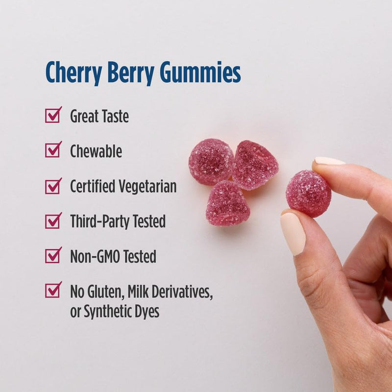 Nordic Naturals Nordic Berries Multivitamin, Kids Gummies - 120 Count | Delicious gummy berries make daily vitamins fun for kids 3+. Supports healthy growth & development. Non-GMO. 30 servings Cherry Berry 120 Count (Pack of 1)
