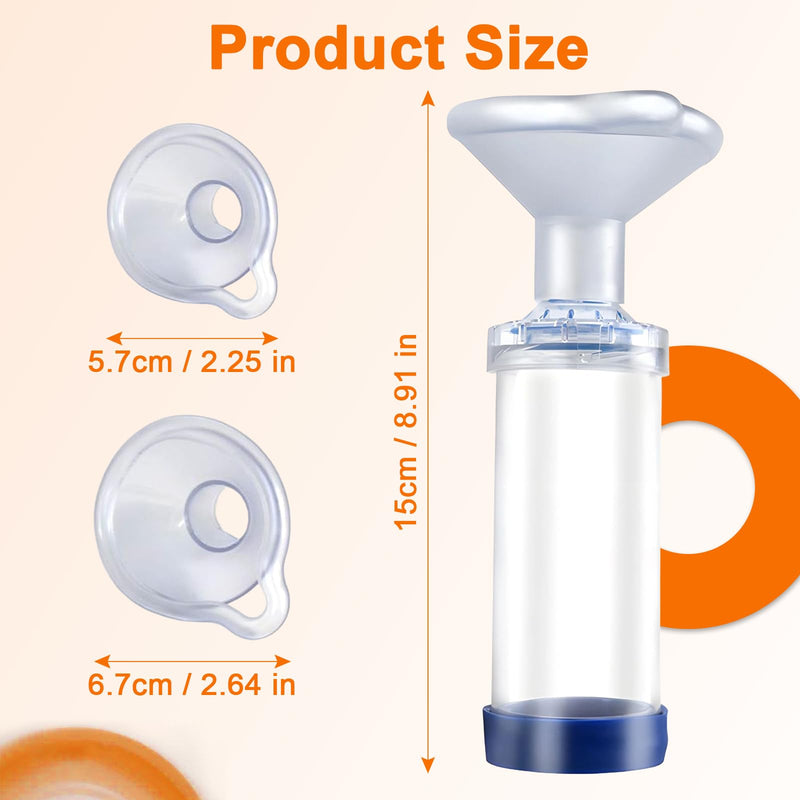 Inhaler Spacer for Cats or Dogs, Generic Pet Inhaler Attachment with 2 Silicone Masks of Different Size, Portable Nebulizer, Home or Outdoor First Aid, Animal Adapter for Cats and Small Dogs
