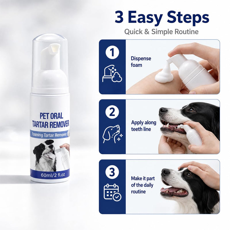 Aiwejay Pet Dental Spray for Dogs & Cats, Oral Care Breath Freshener Spray for Pets, Easy No-Brush Teeth Cleaning Support, Fresh Mouth Care for Dogs & Cats, 2 Pack