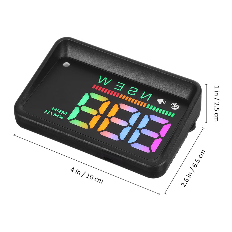 TEHAUX Car Display Digital Speedometer Readings Car Compass for Vehicle Models Easy Installation Strong Build Accurate Speed Monitoring - BeesActive Australia