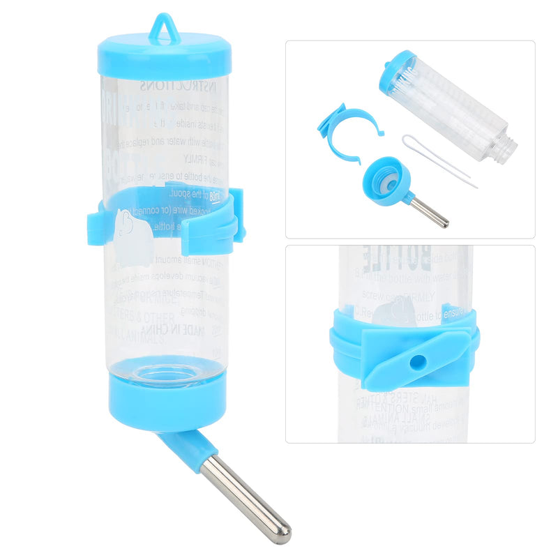 Hamsters Water Bottle Automatic No Drip Hanging Water Feeder Dispenser for Small Animals Guinea Pig Rat Rabbit Dwarf Gerbil Chinchilla(Blue 250ML) Blue 250ML - BeesActive Australia