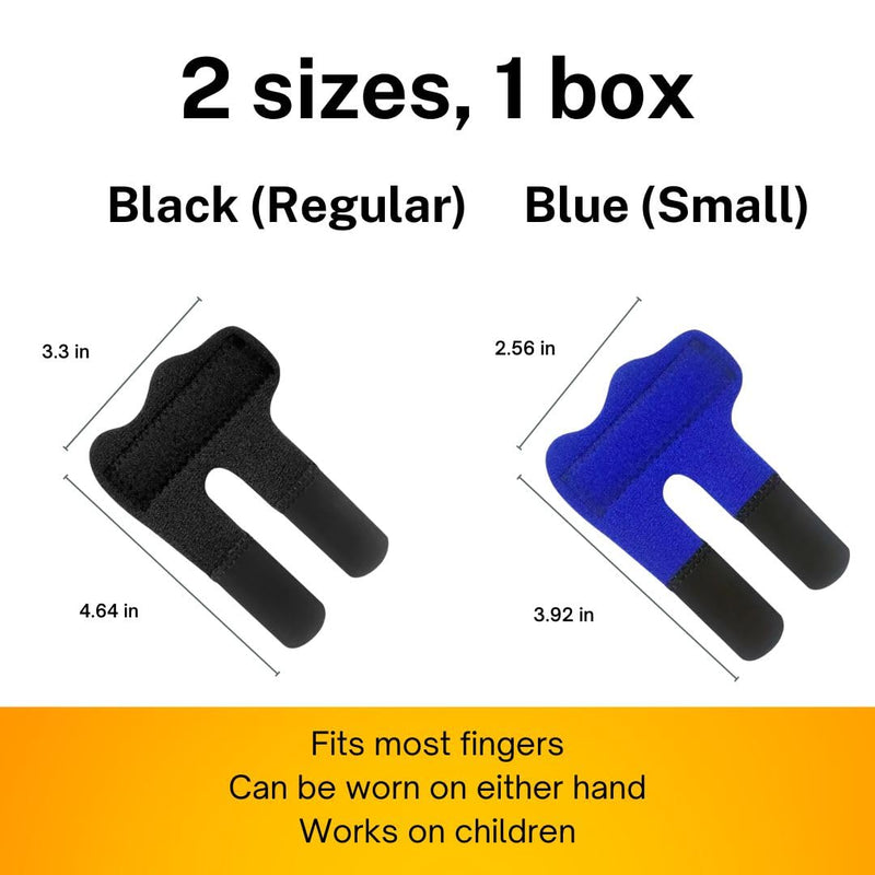 Finger Splints – Comfortable, Adjustable, Reusable Finger Support for Everyday Use – 2 Count - BeesActive Australia