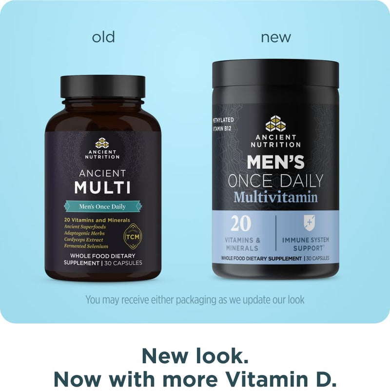 Ancient Nutrition Men's 1-Day Multivitamin, 30 CT 30 Count