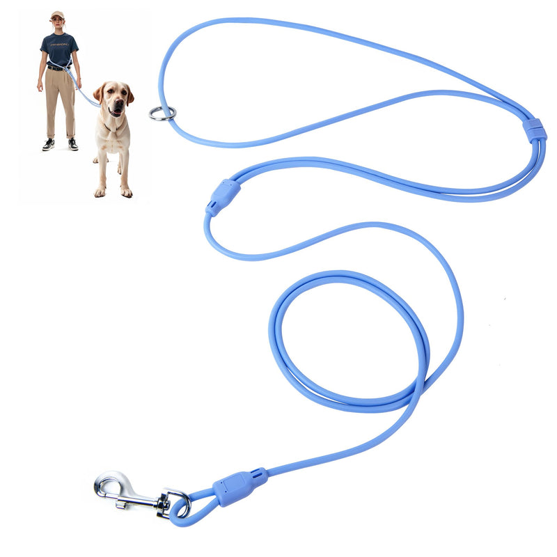 Fida Hands Free Dog Leash for Small Dogs, Adjustable Crossbody/Waist Leash for Small/Medium/Large Dogs, Waterproof Hands-Free Dog Leashes for Running, Walking & Training(S, Blue) Light Blue S/M(8ft-1/4in)