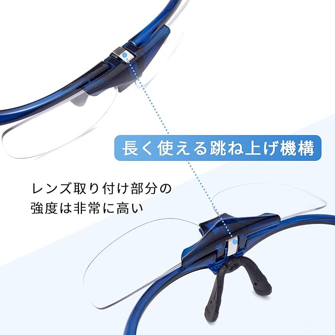[LianSan] Flip-up Reading Glasses, Portable, with Case, Unisex, Men's, Women's, Stylish, Reading Glasses, Bifocals, Prescription L3806, Blue, +250 -  Australia