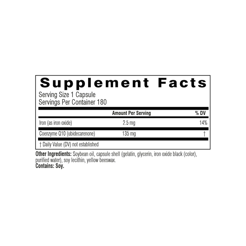 Swisse CoQ10 Supplement Co-Enzyme Q10 | 6 months Supply| Coenzyme Q10 Supports Heart Health and Ubiquinol Cellular Energy Production | CQ10 Antioxidant Support| Co Q 10 Supplement 135mg | 180 Softgels