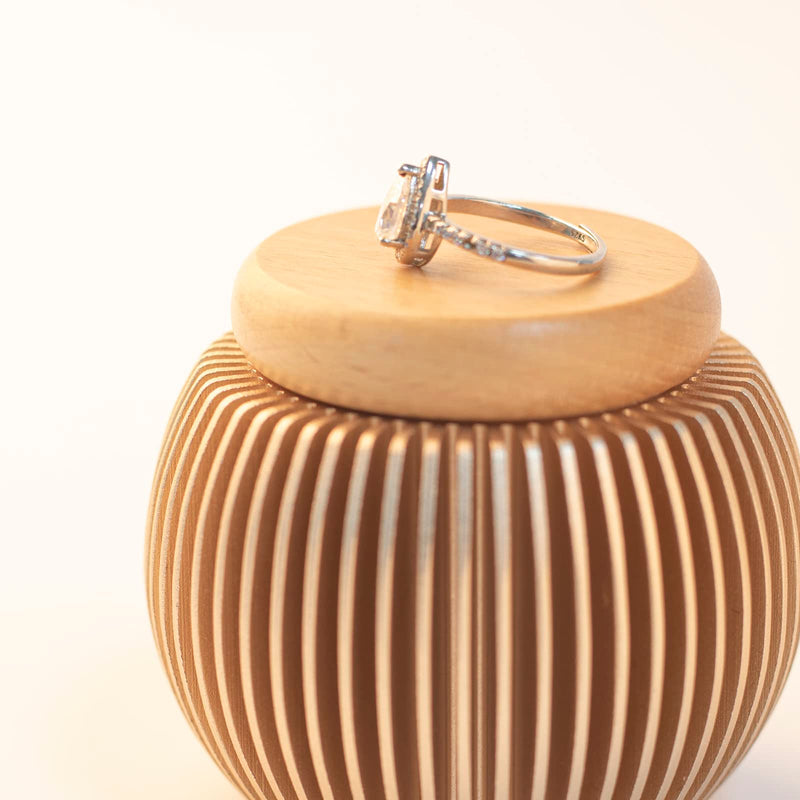 Small urn for human ashes, handcrafted urn, beautiful small keepsake, urn, mini urn spherical - BeesActive Australia