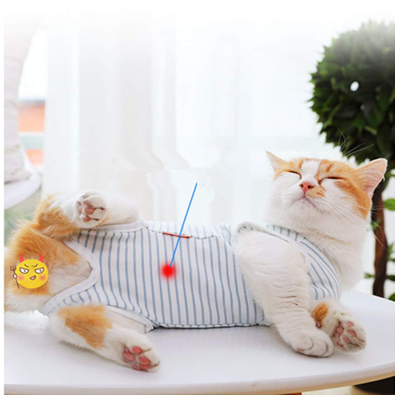 VICTORIE Pets Protective Clothing Recovery Suit Vest Surgery for Use After Sterilization Animal Skin Diseases for Dogs Cats Puppy White L White - BeesActive Australia
