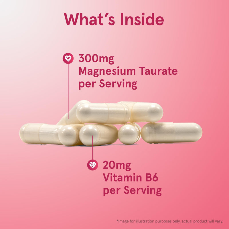 Jarrow Formulas Magnesium Taurate, Dietary Supplement, Supports Cardio and Bone Health, 300 mg per Servings, 90 Veggie Capsules, Up to a 30 Day Supply - BeesActive Australia