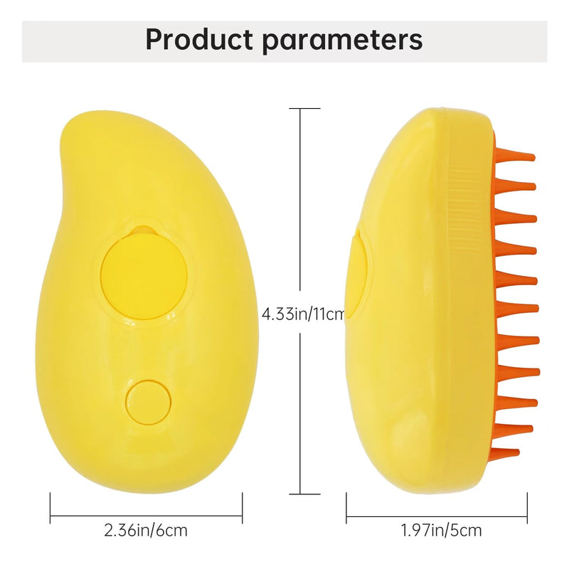 Cat Steam Brush, Multifunctional Steamy Cat Brush, 3 in 1 Steam Brush for Cats, Cat Hair Brush/Cat Massager, Misty Brush Cat, Steaming Pet Brush for Grooming Shedding Bathing - BeesActive Australia