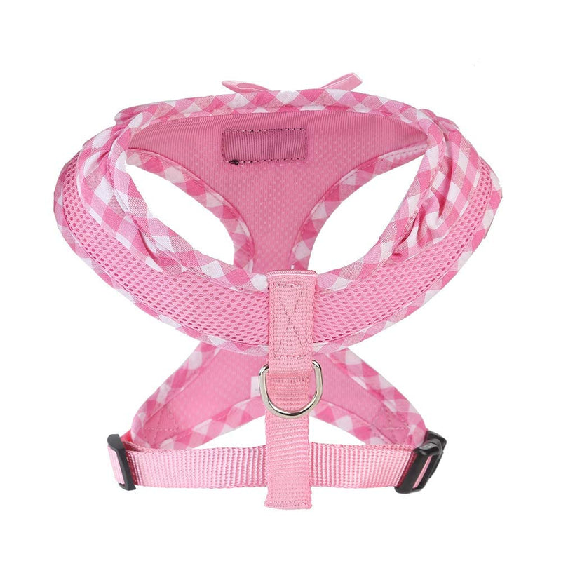 Upgraded Soft Mesh Dog Harness, Super Breathable Lightweight Pet Harnesses for Puppy Dogs outdoor Walking, Pink Dog Harness -Small S (Neck Girth 9.8"; Chest Girth:12”-18“) Adorable Pink - BeesActive Australia