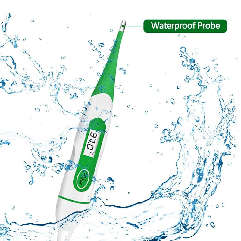 Digital Pet Thermometer, Waterproof Flexible Temperature Probe Veterinary Thermometer with LCD Screen, for Veterinarians and Pet Owners of Dogs, Cats, Horses - BeesActive Australia