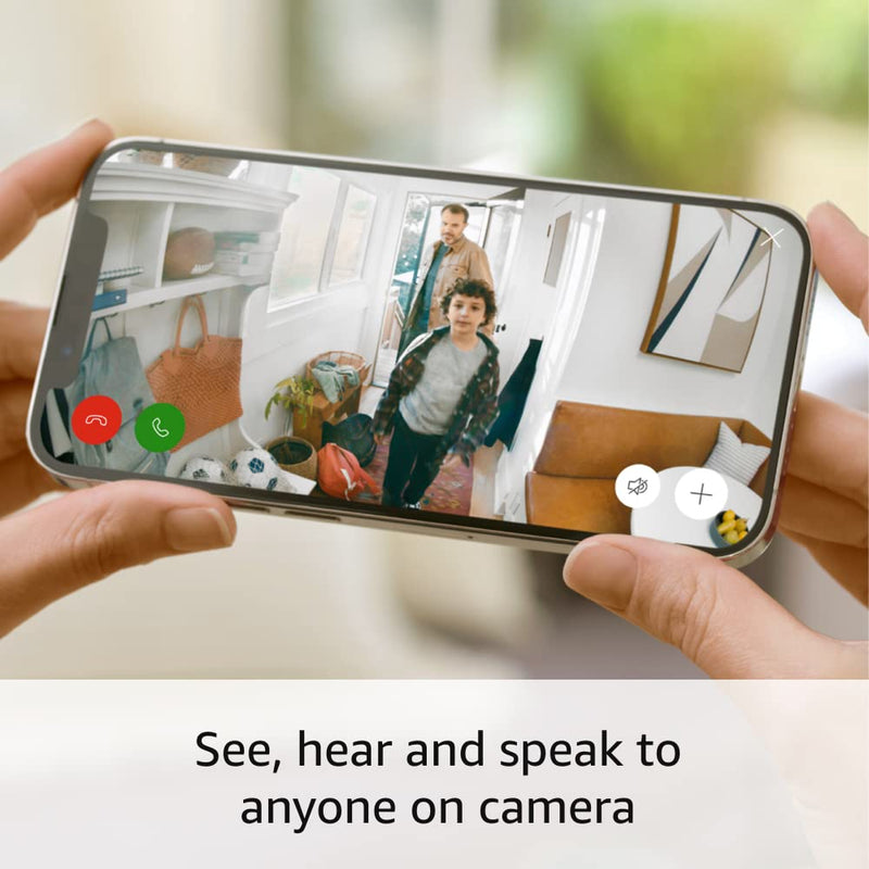 Ring Indoor Cam (2nd Gen) | latest generation, 2023 release | 1080p HD Video & Color Night Vision, Two-Way Talk, and Manual Audio & Video Privacy Cover | White 1 Camera Device only - BeesActive Australia