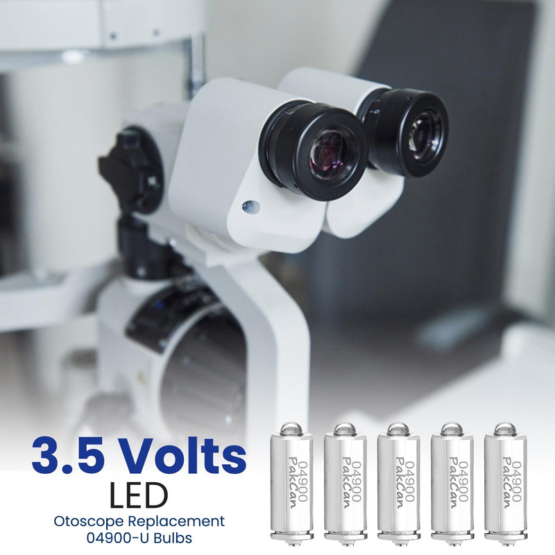 Compatible with Welch Allyn 5 Pcs Halogen LED Replacement Bulbs 04900-U for 11720, 11730 and 11735 Ophthalmoscopes, 3.5V (5)