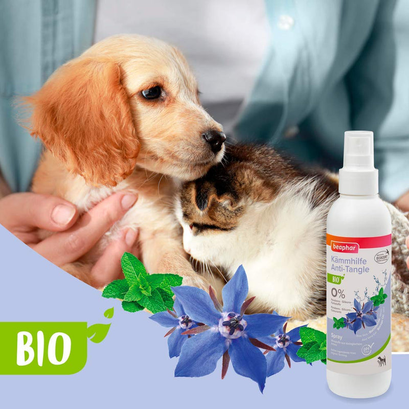 Beaphar organic combing aid spray for dogs and cats, helps to loosen matted areas in the fur, 200 ml Demelanter dog and cat - BeesActive Australia