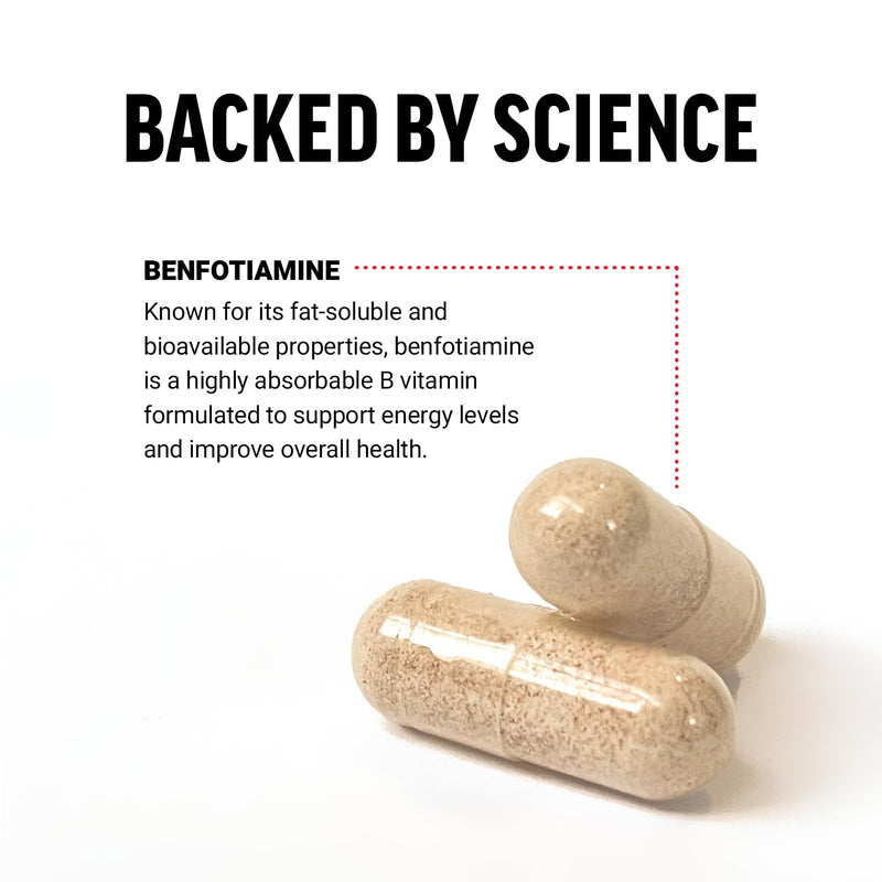 Force Factor Benfotiamine Plus Thiamine Supplement | Fat Soluble Vitamin B1 for High Absorption, Non-GMO, Vegan, 90 Vegetable Capsules