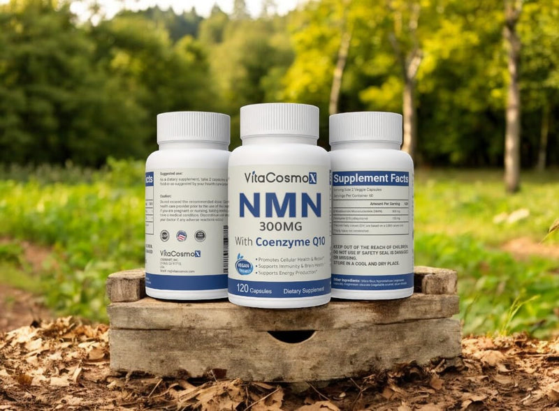Nicotinamide with CoQ10 Coenzyme Q10, Vegetarian Capsules, 120 Count, Vitamin B3 Supplement