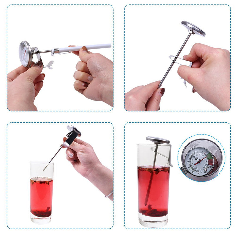 KT THERMO Instand Read 2-Inch Dial Thermometer,Best for The Coffee Drinks,Chocolate Milk Foam 0~220℉ - BeesActive Australia