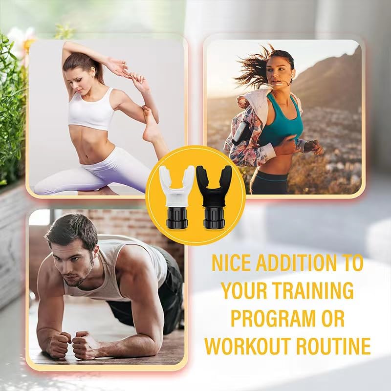 2-PCS Muscle Trainer, Portable Fitness Exercise Trainer, Easy-to-Clean and Reusable Exerciser Device to Improve Your Physical Fitness (White/Black) White/Black - BeesActive Australia