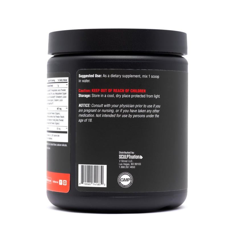 Sculpt Nation by V Shred Greens Strawberry - Premium Greens Powder & Superfood Blend with Collagen to Support Skin, Digestion, and Energy - 30-Day Supply - BeesActive Australia