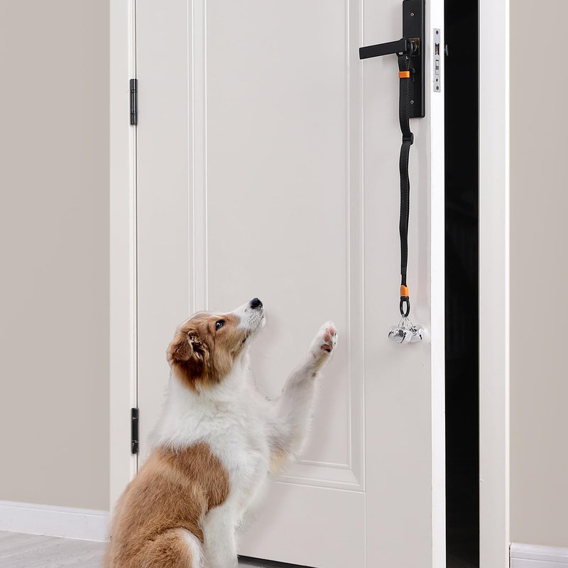 SVD.PET Dog Door Bell with Hanging Ring, Dog Bells to Go Outside for Potty Training, Can Attach to Door Knob or Anywhere Near The Door, Height Adjustable, Loud Jingle Bells for Puppies (Navy Blue) One Dog Bell Navy Blue - BeesActive Australia