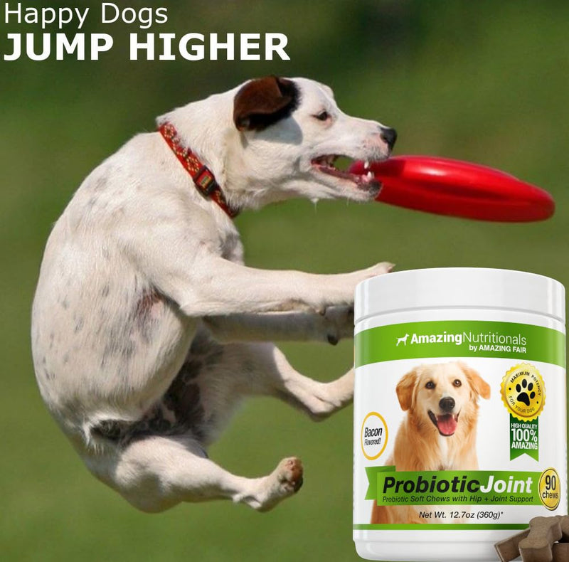 Dog Skin and Coat with Probiotics for Dogs Joint Digestive Bundle - Omega 3 for Dogs Itchy Skin Relief for Dry Skin, Hot Spots and Shedding, Eliminates Joint Pain, Gas and Diarrhea Elimination