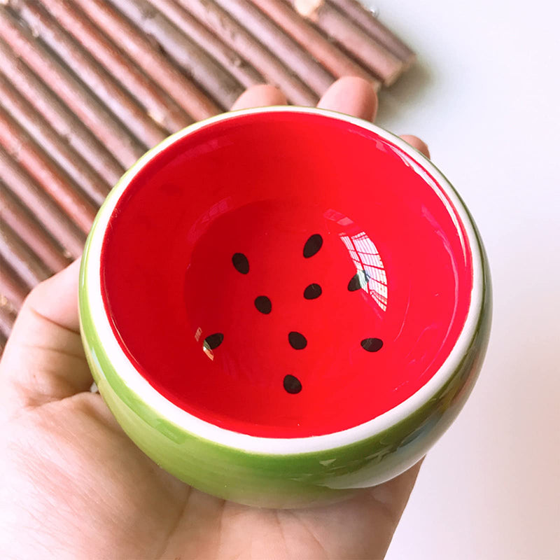 Hamster Bowls Dwarf Hamster Food Bowl Prevent Chewing Hamster Feeding Bowl Guinea Pig Hamster Water Rat Bowl Small Animal Food Dish for Syrian Rabbit Gerbil Chichilla Hedgehog Sugar Glider (2 Pack) Green Orange - BeesActive Australia
