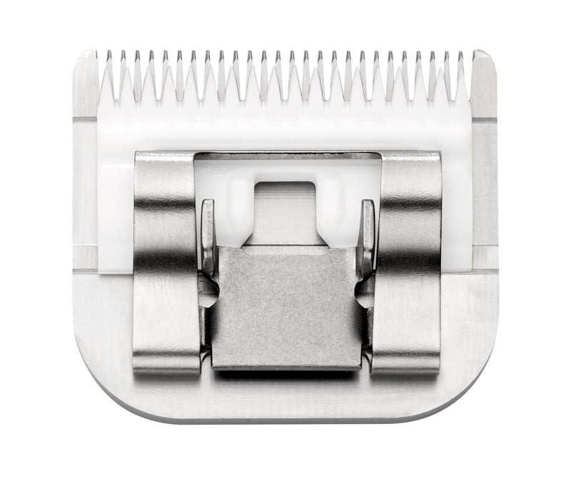 Andis – 64315, Ceramic Edge Detachable Pet Clipper Blade – Carbon-Infused Steel with Sharp Cutting Tech, Runs Cooler & Stays Sharper, Resists Rust & Heat, Size-10 - Fits AG, AGC & BDC Series, Chrome 10: 1/16" (1.5 mm) - BeesActive Australia