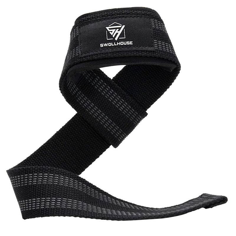 SWOLLHOUSE Knee Wraps + Wrist Wraps + Weight Lifting Straps Bundle (3 Pairs) for Weightlifting Bodybuilding Strength Training Workout Gym, Fitness Protective Set for Men & Women