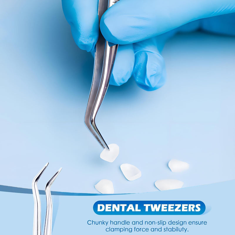 20 Sets Disposable Dental Tools for Teeth Inspection, 5 Pcs Sterile Packaging Teeth Cleaning Tools, Dental Mirror Explorer Probe Plier Family Oral Care Tool