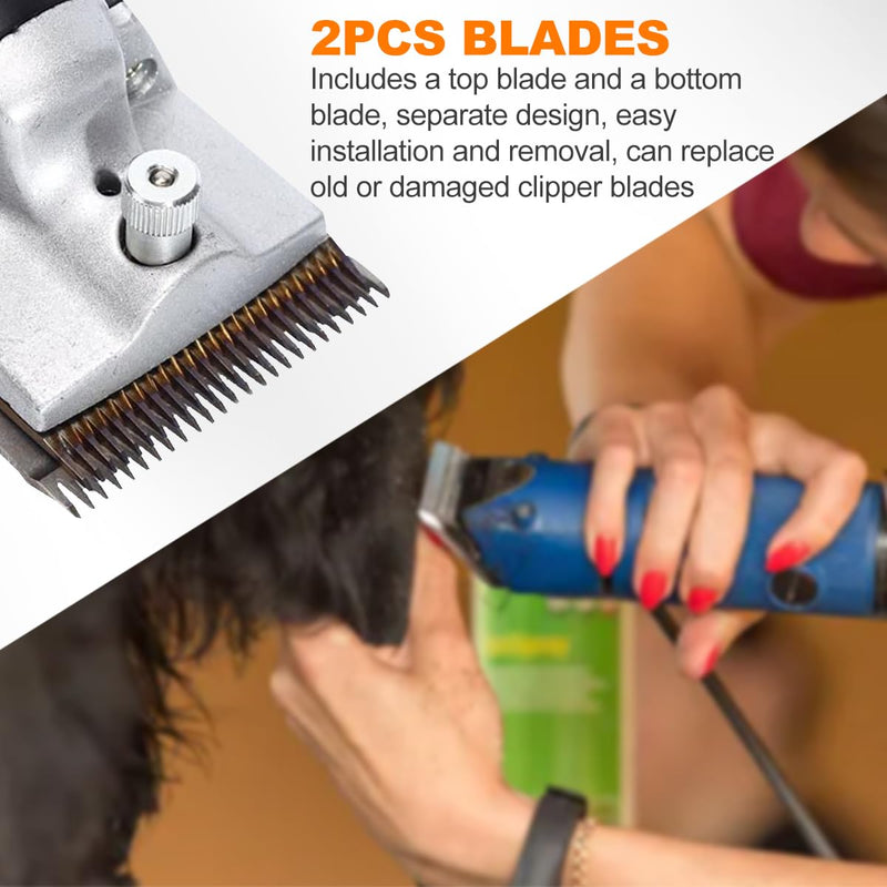 Horse Scissors Replacement Blades, 35 Teeth Professional Carbide Clipper Blades Horse Clipper Replacement Blade Carbide Cattle Hair Trimmer Universal Blades for Horses, Horses, Goats - BeesActive Australia