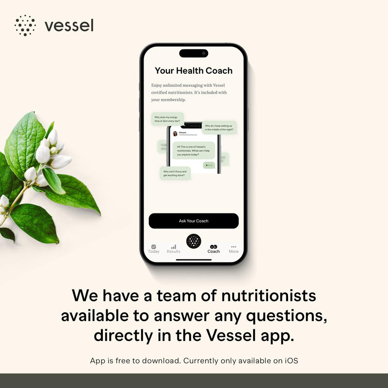 Vessel Health, The Most Accurate Health & Wellness Urine Test Available – Measures Magnesium, Calcium, Vitamin C, Sodium, Hydration, Ketones & More: Results & Custom Insights in App, iOS Only, 1 Pack 1 Count (Pack of 1) - BeesActive Australia