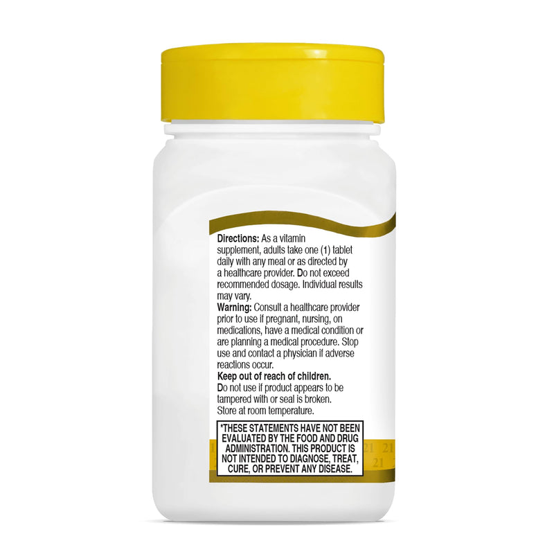21st Century Vitamin B-1 Thiamine 100mg Tablets, Energy, 110 Count | Vitamin B-1 Thiamine 100 mg Tablets, Energy Metabolism & Nervous System Health Support, An Essential B Vitamin