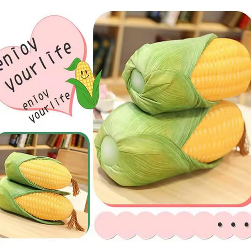 GracesDawn Simulation Corn cob Plush Pillow, 3D Simulation Green Corn, Green Plant Corn Plush Toy, Ideal Gift for Children 17.8 "H - BeesActive Australia