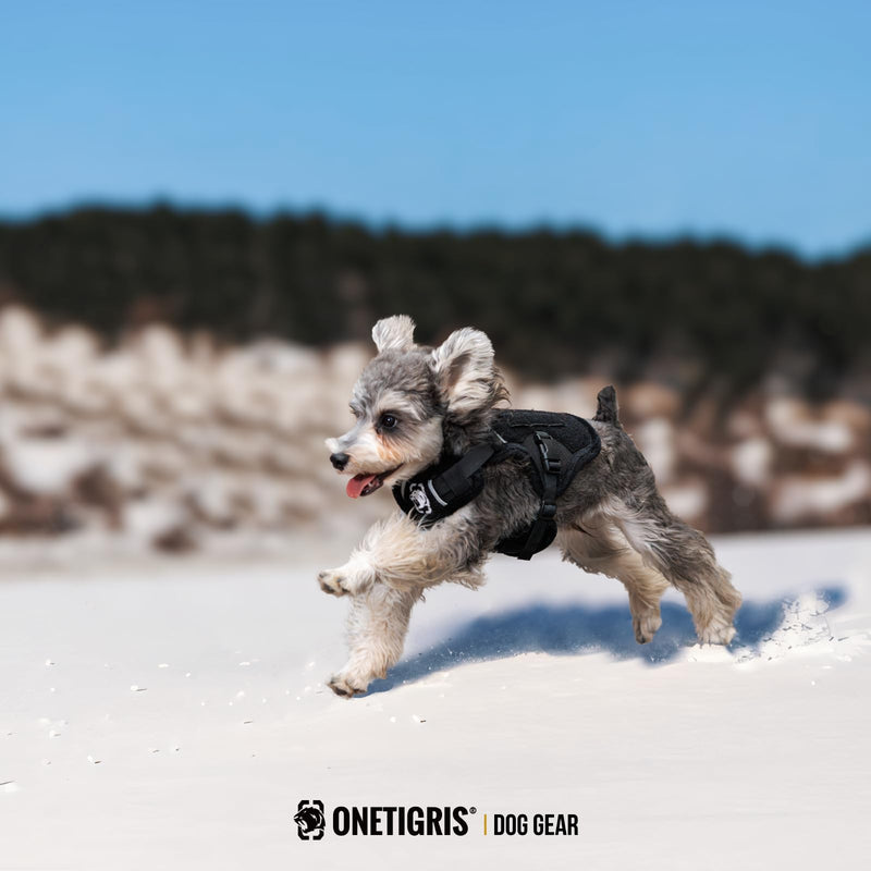 OneTigris Dog Winter Coat,Woolly Warm Winter Puppy Coat,MITT Dog Jacket Small Dog Coat with Harness Puppy Winter Jacket 2 in 1 Dog Coat(M) M - BeesActive Australia
