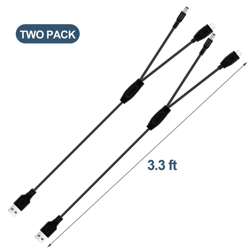 2 Pack Collar Charger for Bousnic Dog Shock 2-in-1 Dog Shock Collar Charger Replacement for Bousnic Dog Shock Collar RS2A and RS2B - BeesActive Australia