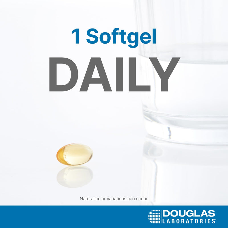 Douglas Laboratories Natural Vitamin E Complex - 100 Softgels | Natural Mixed Tocopherols Vitamin E for Antioxidant Protection, Cardiovascular and Immune Support* Standard Packaging