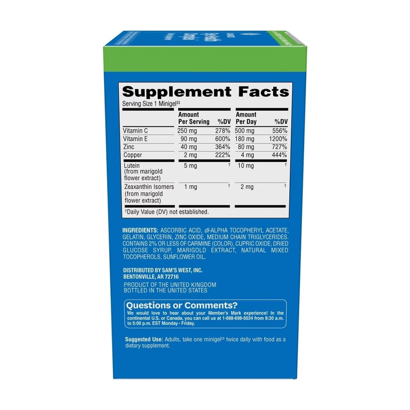 Members Mark Advanced Eye Health Softgels (210 Count)