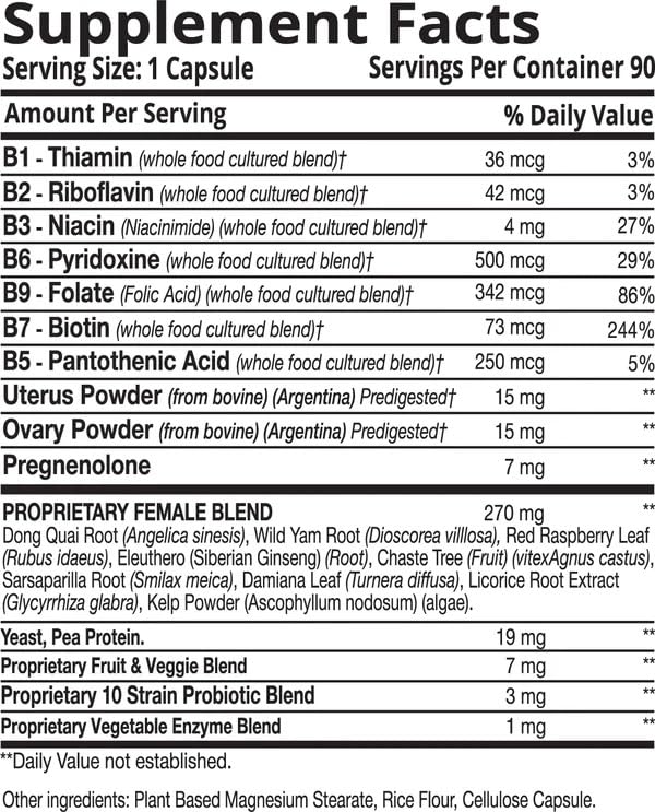 Optimal Health Systems Opti-Female Hormone Balance and Bone Support Formula | Vitex and dong quai, hormone balance support, calcium, vitamin D3 and magnesium, B vitamins, iron, bone health and energy