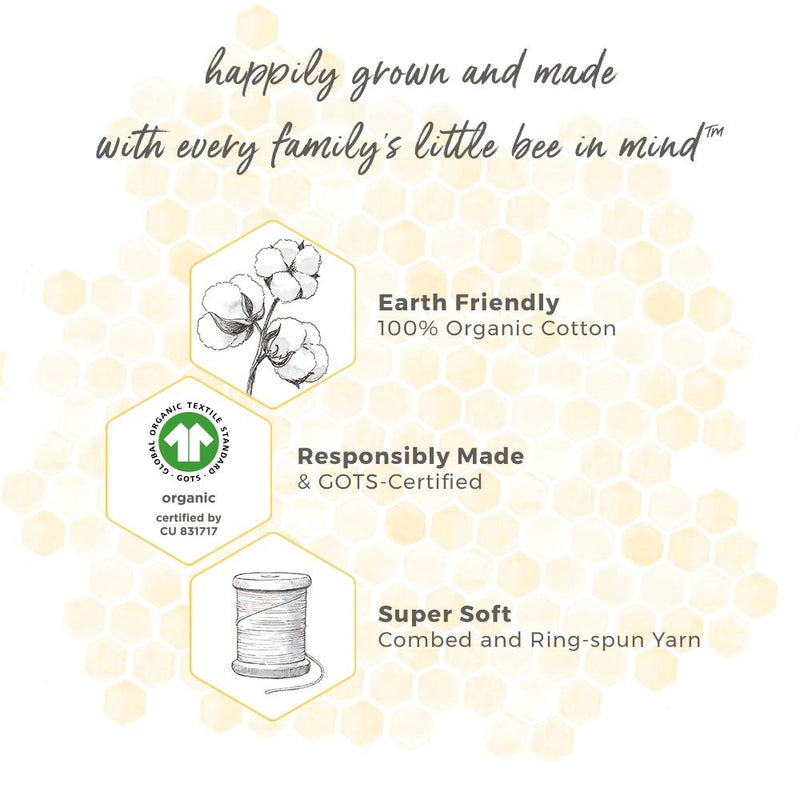 Burts Bees Baby Infant Washcloths Made of 100% Organic Cotton, Soft and Super Absorbent Knit Terry Cloths, 6-Pack Newborn Bath Essentials, Heather Gray and White Wash Cloths Cloud White - BeesActive Australia