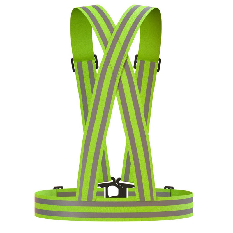 Reflective Vest (2 Pack) Lightweight, Adjustable & Elastic Safety & High Visibility for Running, Jogging, Walking, Cycling Neon Yellow - BeesActive Australia